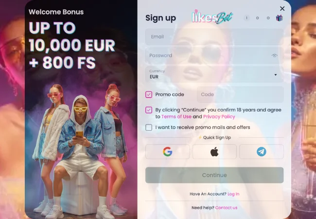 Likesbet login